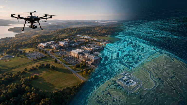 Levantamento aerofotogramétrico